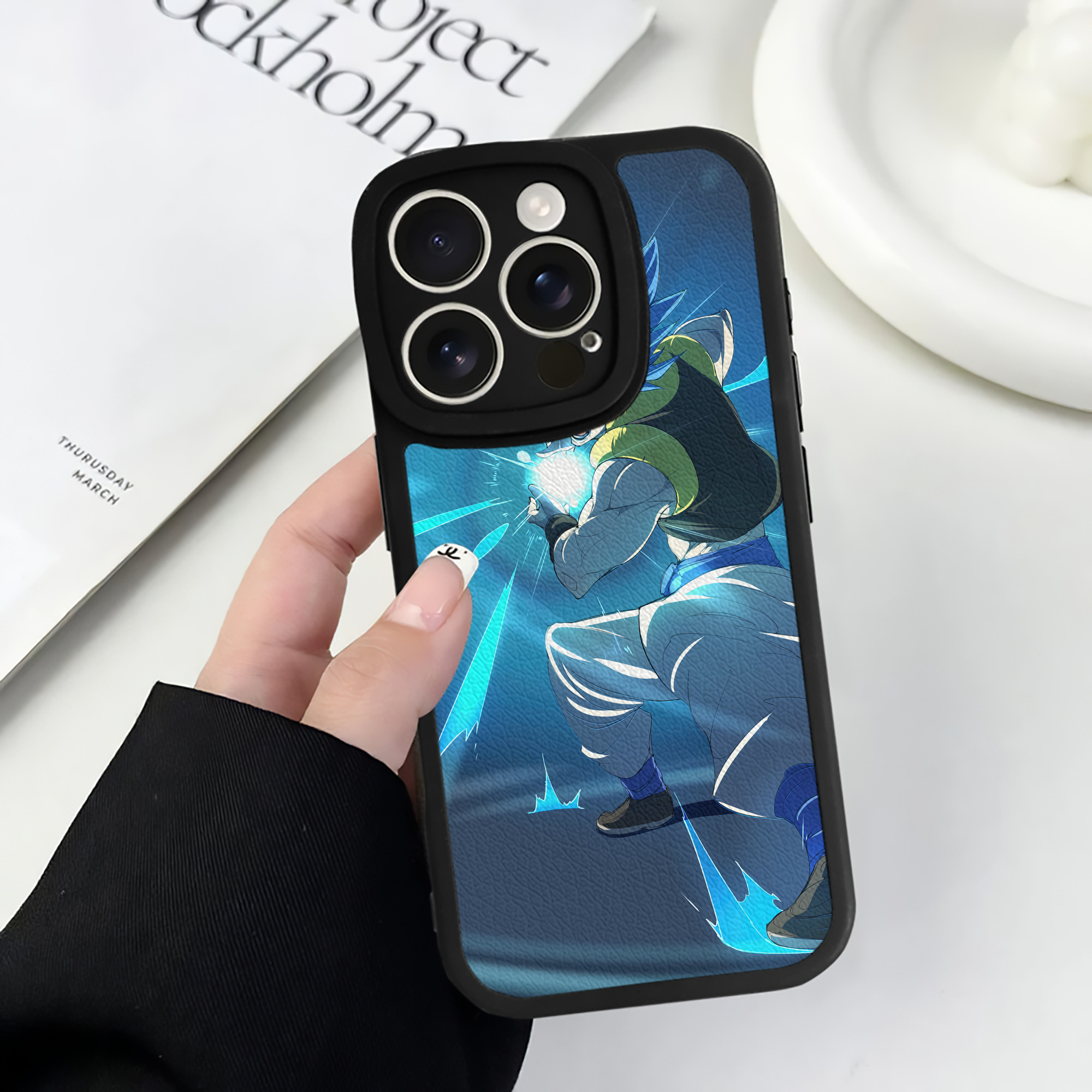 （画像用） ドラゴンボール DRAGON BALL 【iPhone 16シリーズ対応】シリコンスマホケース（レザー調） 材質：シリコン